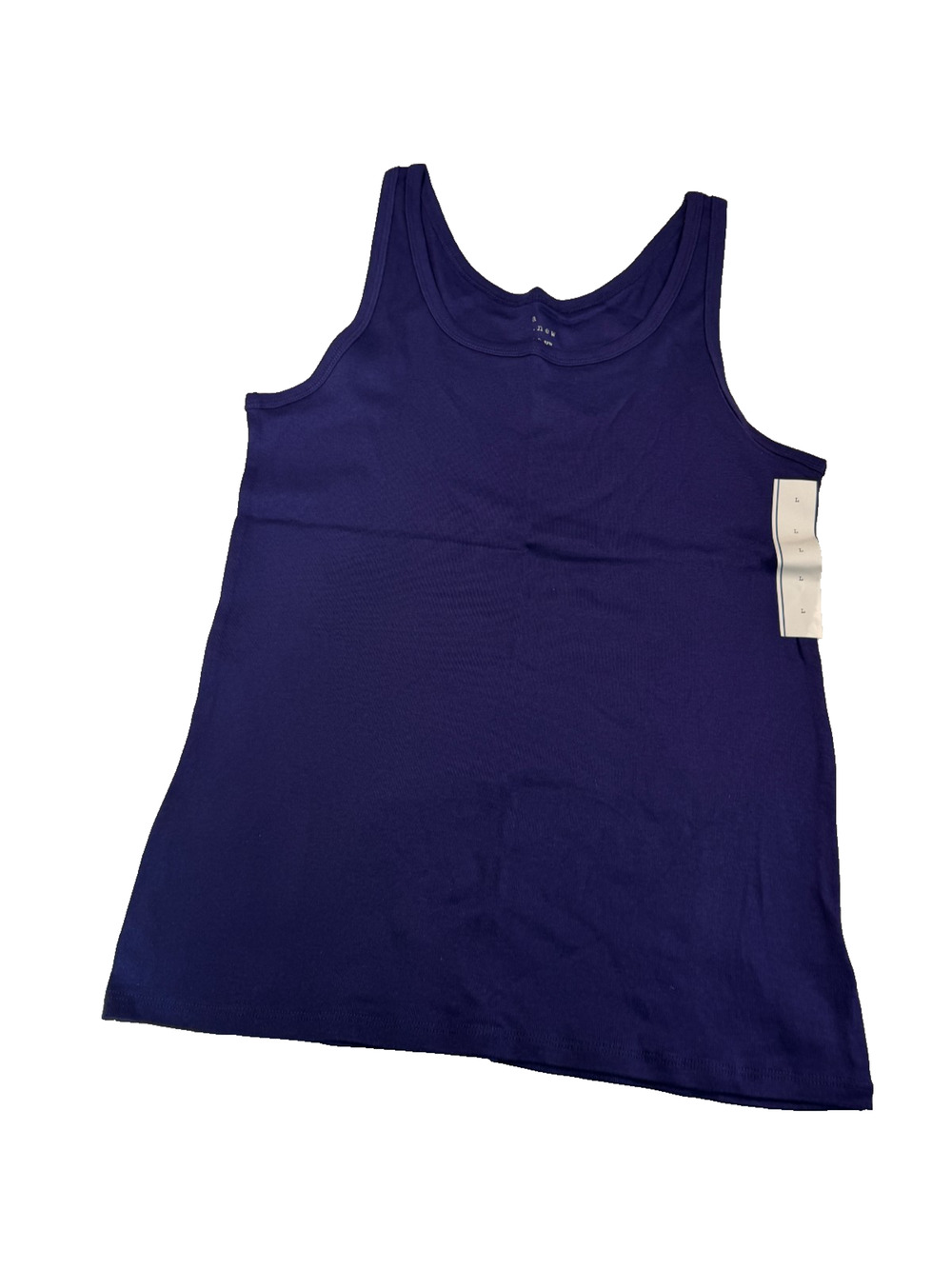 A New Day Women's Slim Fit Tank Top Navy Blue Size L NWT